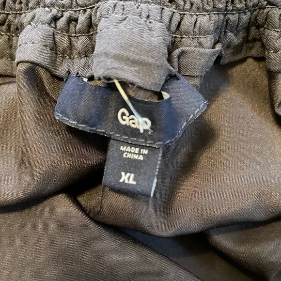 ❤️ GAP Charcoal Gray Drawstring Tie Waist Mini Dress - Picture 6 of 8